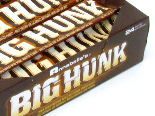 Big Hunk is a long lasting mouthful of chewy, honey-sweetened nougat filled with whole roasted peanuts. Orders placed by midnight usually ship on the next business day. #candy