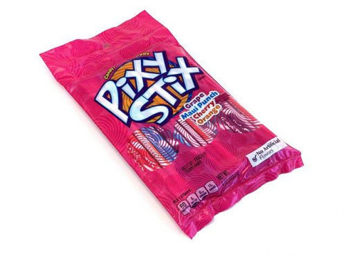 Pixy Stix are candy powder filled straws in 4 flavors which are Grape, Maui Punch, Cherry, and Orange. This 4 oz bag holds roughly 49 stix. Orders placed by midnight usually ship on the next business day. #candy