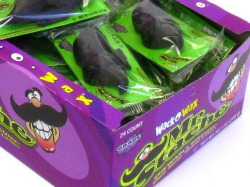 Wax Mustaches were gone for quite a while but now they are back. They only come in one color but have a wonderful grape flavor. Orders placed by midnight usually ship on the next business day. #candy