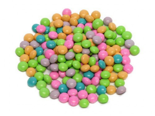 Chocolate Gourmet Mints are the perfect confectionery combination with a creamy mint center, rich chocolate coating and a thin candy shell. Great for the candy dish, delicious anytime. These pastel colored mints are 1/2 inch in diameter. Bulk candy counts #candy