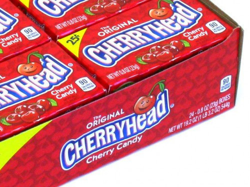 Cherryheads are small panned candies with an tart cherry flavor. They used to be called either Cherry Chan or Cherry Clan. Orders placed by midnight usually ship on the next business day. #candy