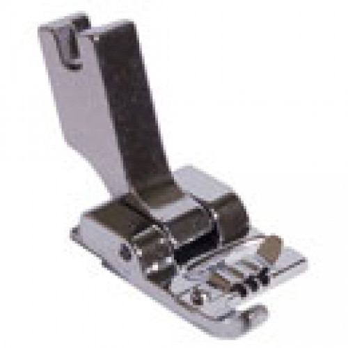 Slant shank cording foot for Singer sewing machines. Feed a decorative cord or trim using the guide on top of the foot. Then stitch over the trim. No threading involved. Ideal for crazy quilting. #singer