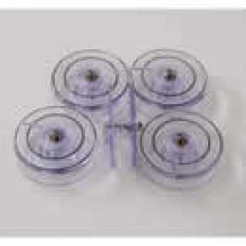 Ten pack of Singer Centaur transparent bobbins for Singer sewing machines. Part number 312956-S. #singer