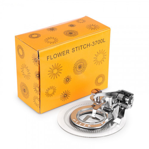 Description: KCASA Fancy Flower Stitch Round Stitch Presser Foot Flower Embroidery Foot For All Low Shank Singer Janome Brother Sewing Machine Daisy Flower Stitch Sewing Machine Presser Foot is a spring action foot used for making beautiful flower-like de #singer