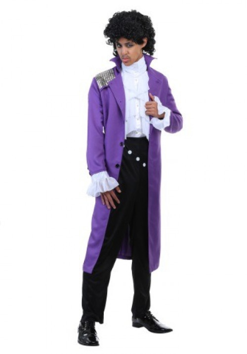 In this exclusive Purple Rock Legend Costume for men you can sing the timeless songs of your favorite artist. #singer