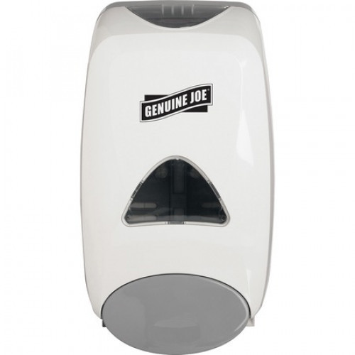 Soap dispenser holds a 1250 ml. sanitary-sealed refill in a remarkably small footprint. Great for locations where a smaller, more traditional dispenser is preferred. Dispenser delivers more than 1700 handwashes. ADA-compliant soap dispenser features a sky #ml