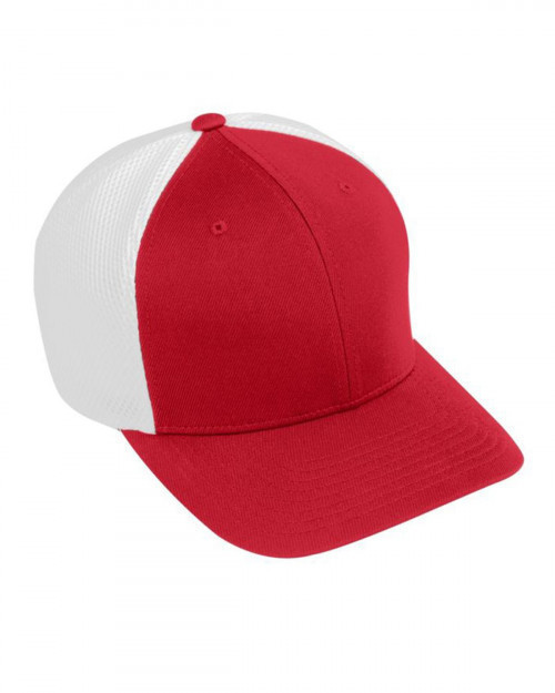 Augusta Sportswear AG6301 Youth Flex Fit Vapor Cap - Red/ White - One Size #vapor