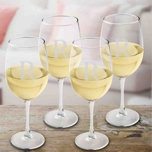 Designed to accentuate the characteristics of white vintages. A must have for wine lovers! Raise your glass to this wonderful gift for the white wine lover in your life. Each glass in this set of four white wine glasses features personalization with a mon #wine