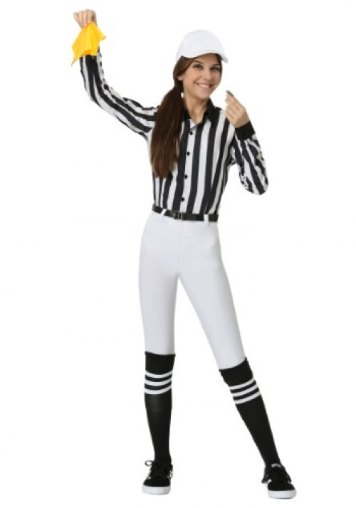 You're the boss, so dive into the middle of your favorite sport and call the shots with this Women's Referee Costume. #nba