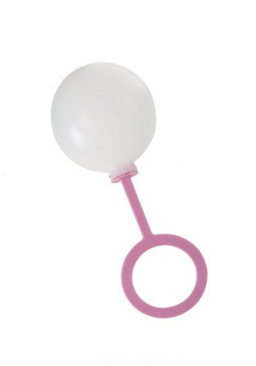 Make your adult baby costume even cuter when you add this Pink Baby Rattle. #baby