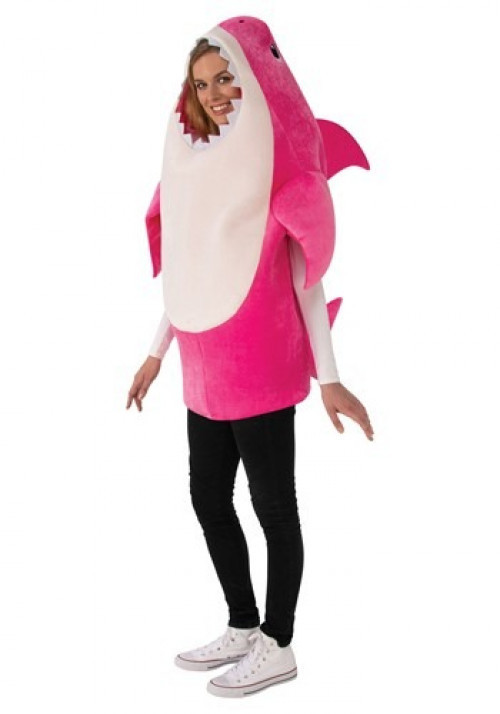 Get in on everyone's favorite shark family with the Baby Shark Mommy Shark Adult Costume with Sound Chip. #baby