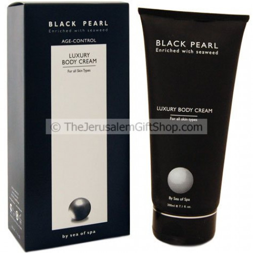 Black Pearl Luxury Body Cream is a special combination of pearl powder, seaweed and Dead Sea minerals that create a body cream with a soft texture enriching the skin with essential minerals, making it soft and imparts a feeling of freshness throughout the #luxury
