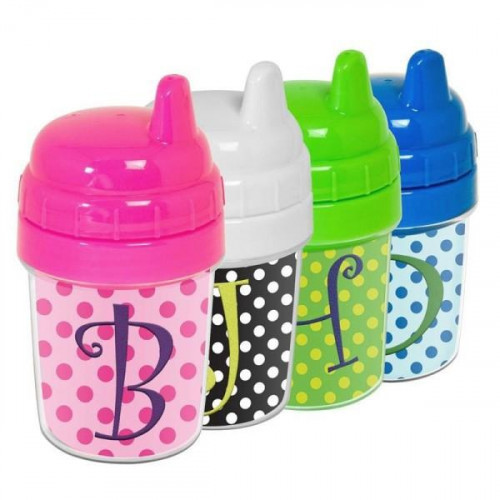 5 oz. baby cups allow you to easily change personal inserts. This baby cup set includes 4 cups in color white, pink, blue, and green. The baby cup is really cute and durable, super easy to assemble. You can design your own baby sippy cup, insert a photo, #baby