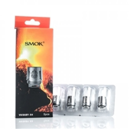 SMOK V8-Baby-X4 Baby Beast Replacement Coil .15 ohm - 5 PKThe SMOKtech TFV8 Baby Beast Replacement Coil Family is based off of the high performance V8 line. 45 to 60W Recommended Range #baby