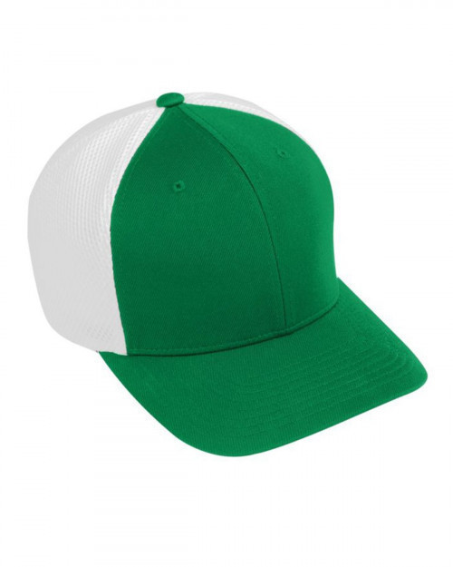 Augusta Sportswear AG6301 Youth Flex Fit Vapor Cap - Kelly/ White - One Size #vapor