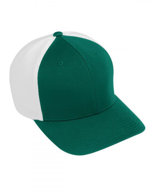 Augusta Sportswear AG6301 Youth Flex Fit Vapor Cap - Dark Green/White - One Size #vapor