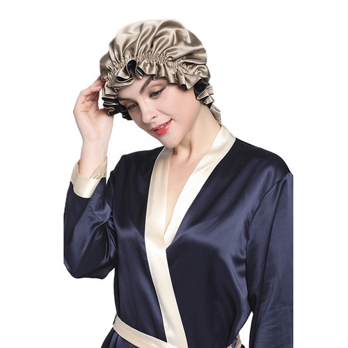 Double Luxury Silk Night Sleep Cap (model:7007) #luxury