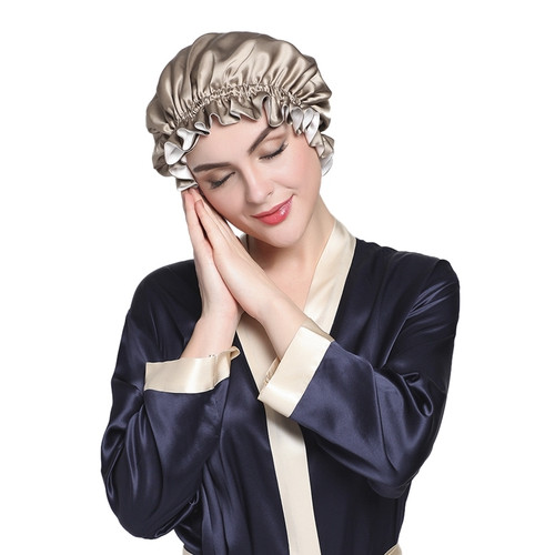 Double Luxury Silk Night Sleep Cap (model:7007) #luxury