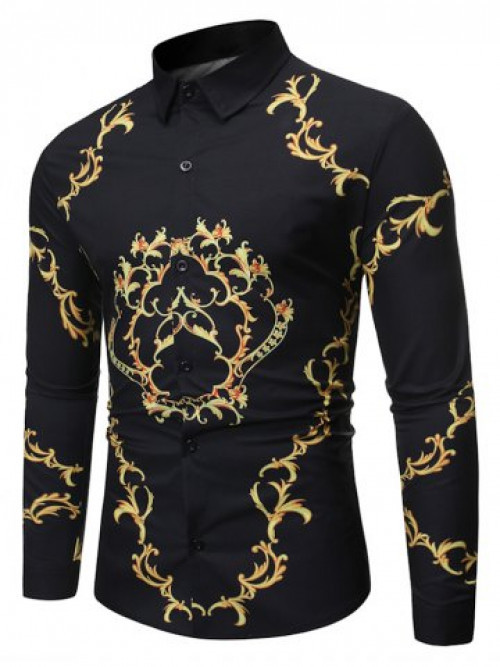 Luxury Print Button Up Shirt #luxury