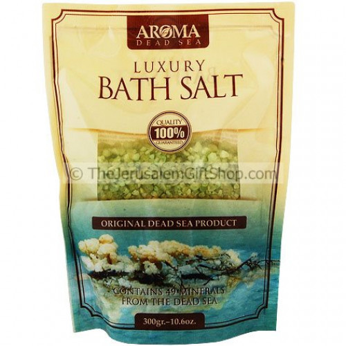These Dead Sea salts contain 49 different minerals. Bath salts promote relaxation and calm down the nervous system, relieve muscle and joint pains. Size: 300gr. / 10.6oz.Apple scented.Made in Israel Dead Sea bath salts are especially effective for those w #luxury