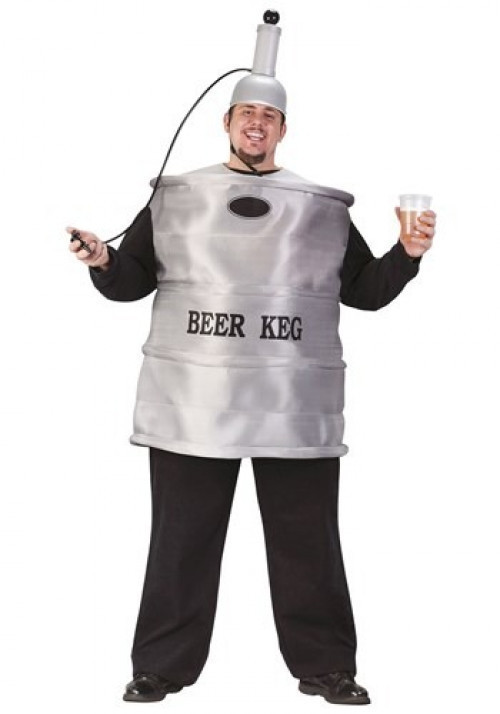 Let the party begin! This Plus Size Beer Keg Costume is a great way to get the party started! #alcohol