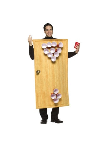 Dress up as your favorite drinking game with our adult Beer Pong Costume. You could get really meta and play your favorite drinking game while dressed as it! #alcohol