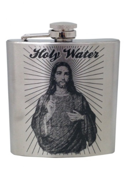 This Holy Water has just a little bit of a kick! Bring it with you for emergency exorcisms in this Holy Water Flask! #alcohol
