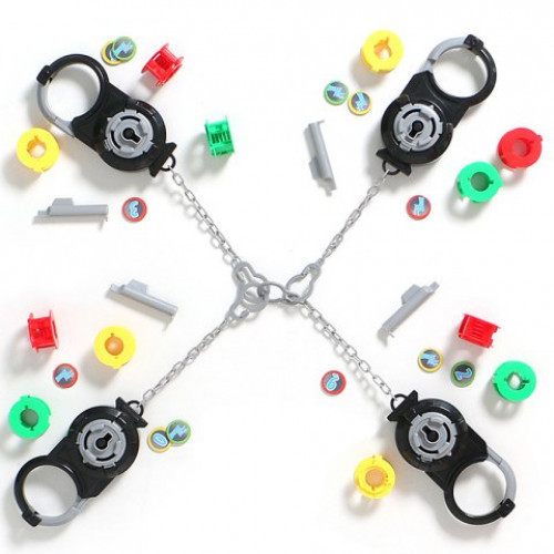 1254 Athletic Maze Handcuffs Desktop Game Puzzle Brain Inspired Interactive Toys #toys