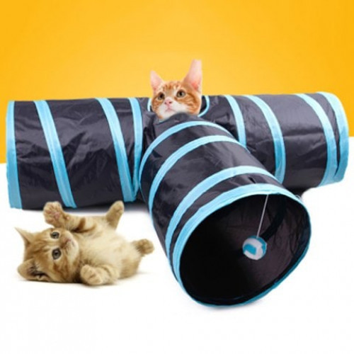 Three-ring Paper Cat Tunnel Drilled Cat Toys Cat Collapsible Channel #toys