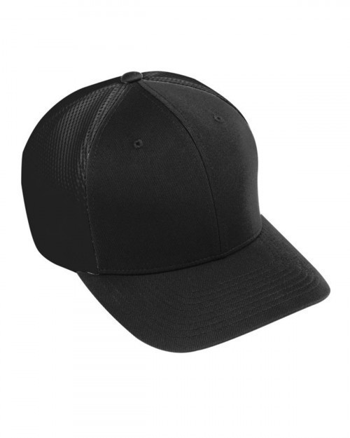 Augusta Sportswear AG6301 Youth Flex Fit Vapor Cap - Black/ Black - One Size #vapor