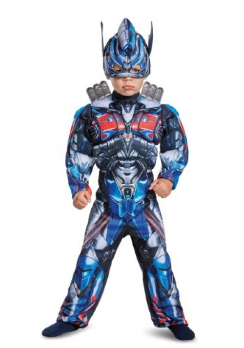 In the forces of good and evil, good will always prevail in the end. Let your child join the forces of good in this Transformers Optimus Prime Toddler Muscle Costume. #toys