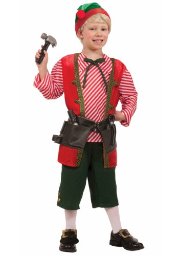 This Child Toy Maker Elf Costume is the best way to start the Christmas season off in the right spirit! Let your little guy suit up for duty in the workshop with this costume. #toys