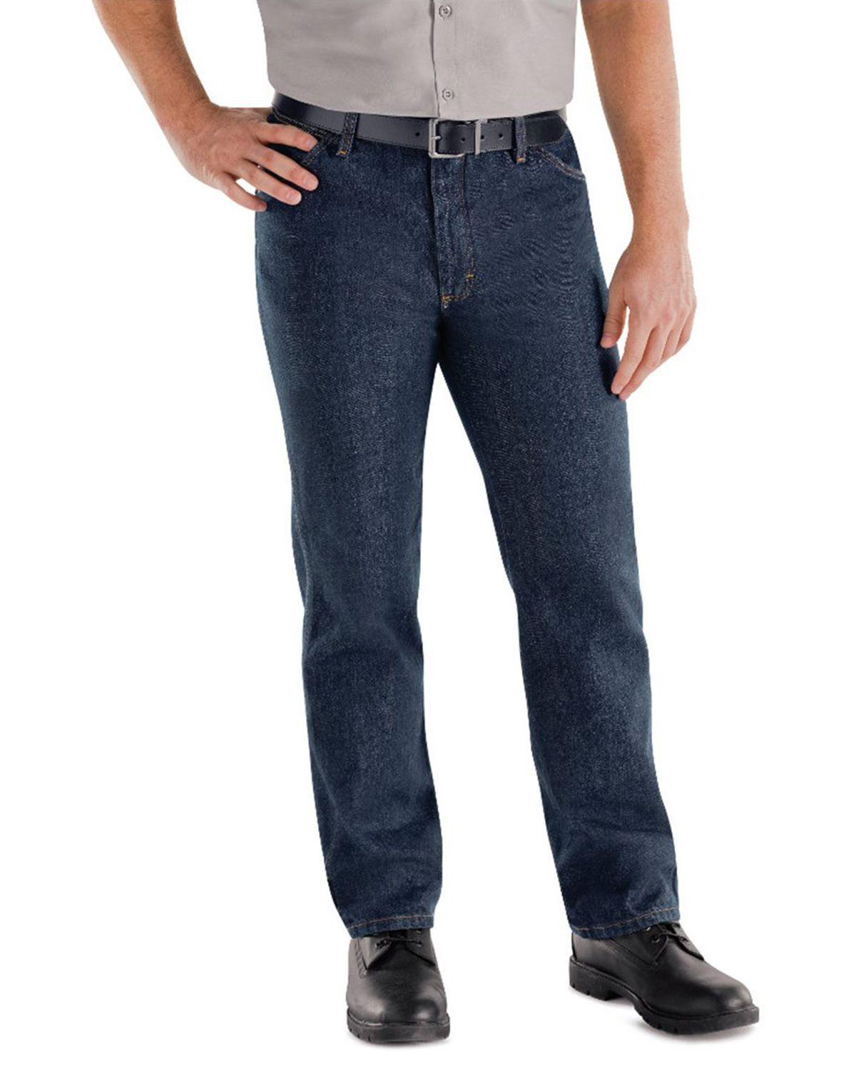 Red Kap PD52EXT Men's Classic Work Jeans - Extended Sizes - Denim - 44W x 30L #jeans