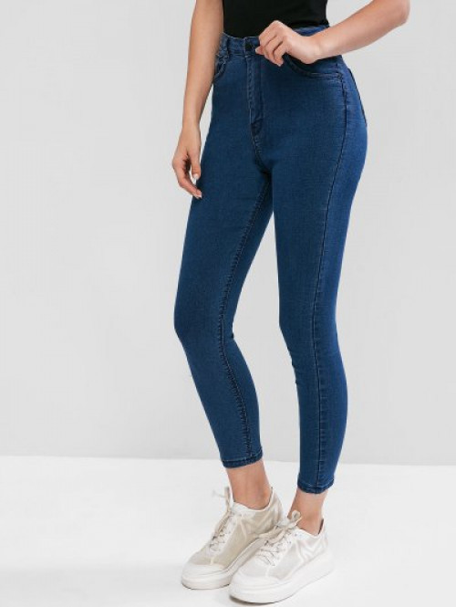 Skinny Pocket Jeans #jeans