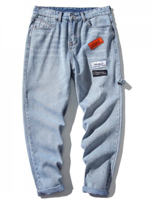 Applique Scratch Jeans #jeans