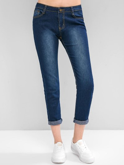 Mid Rise Skinny Jeans #jeans