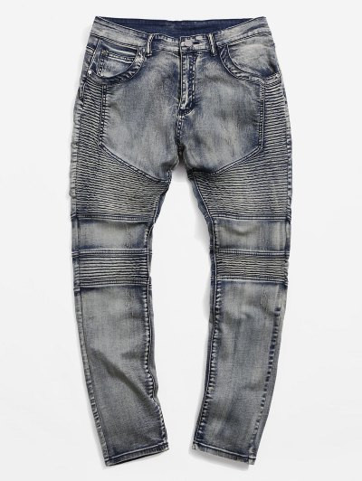 Vintage Drape Panel Jeans #jeans