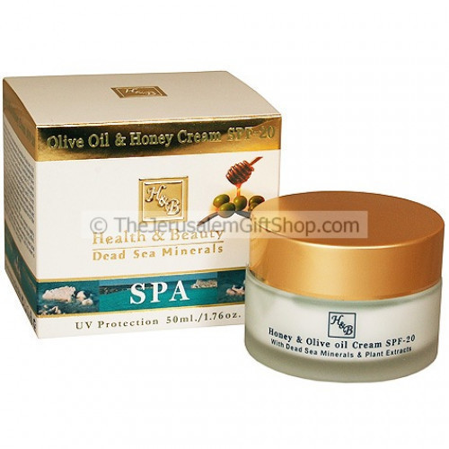 H & B Olive Oil & Honey Cream SPF-20 is an intensive cream for the renewal and rejuvenation of facial skin. It is comprised of two unique formulas which act to intensively and dramatically improve the firmness and the texture of the skin. It is enrich #%20