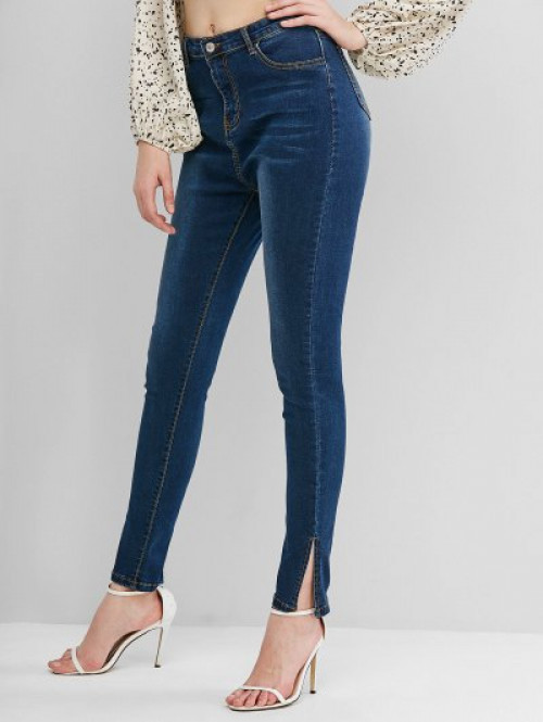 Zipper Fly Cat Whisker Jeans #jeans
