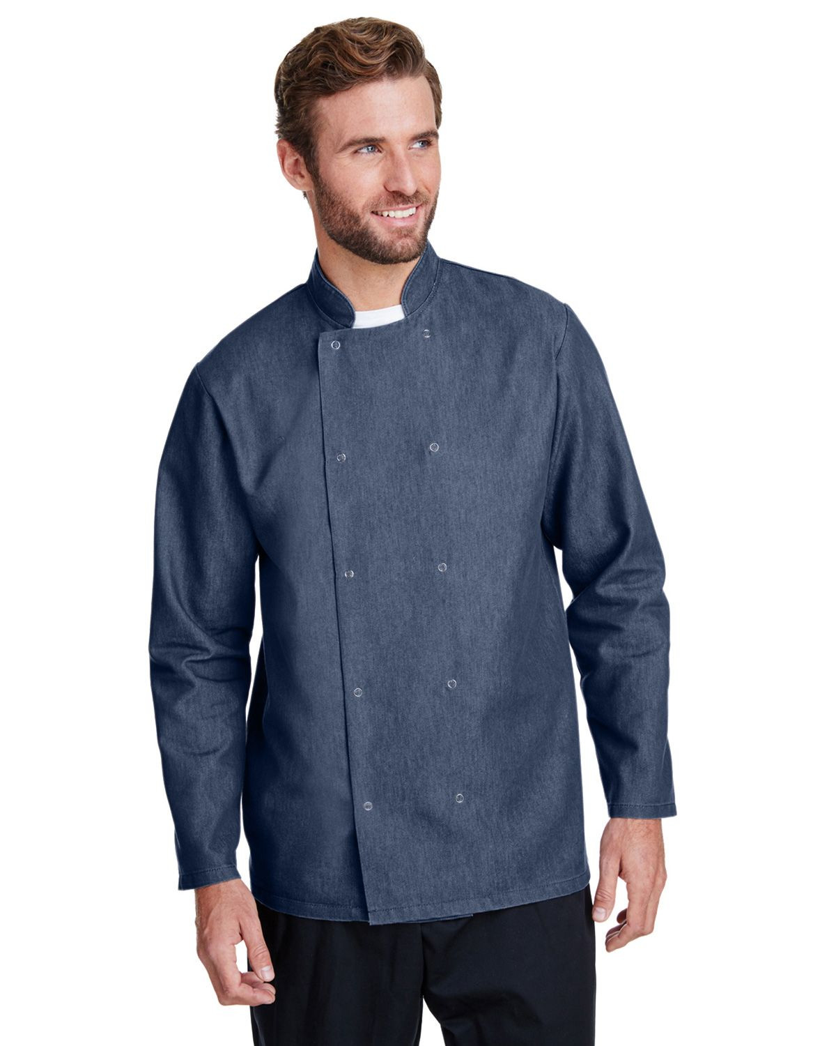 Artisan Collection RP660 Unisex Denim Chefs Jacket - Blue Denim - XS #denim
