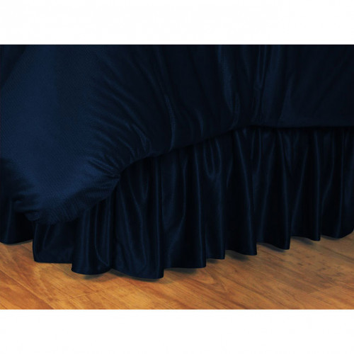 One Midnight Blue king bed-skirt, 78 x 80 inches with a 14 inch drop. #bed