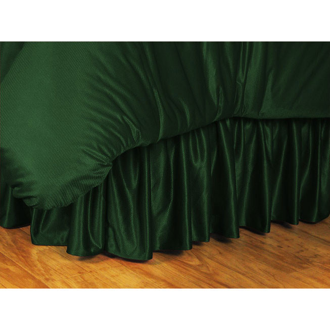 One Dark Green king bed-skirt, 78 x 80 inches with a 14 inch drop. #bed