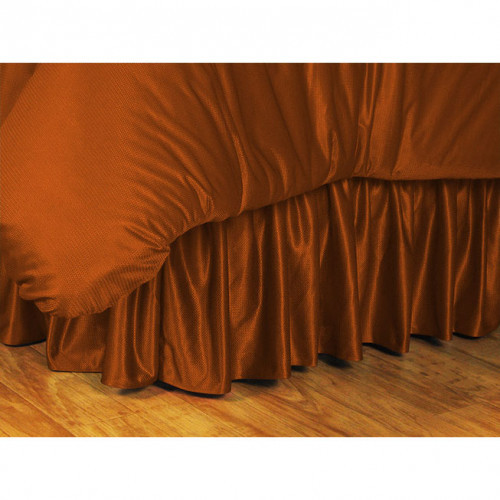 One Dark Orange king bed-skirt, 78 x 80 inches with a 14 inch drop. #bed