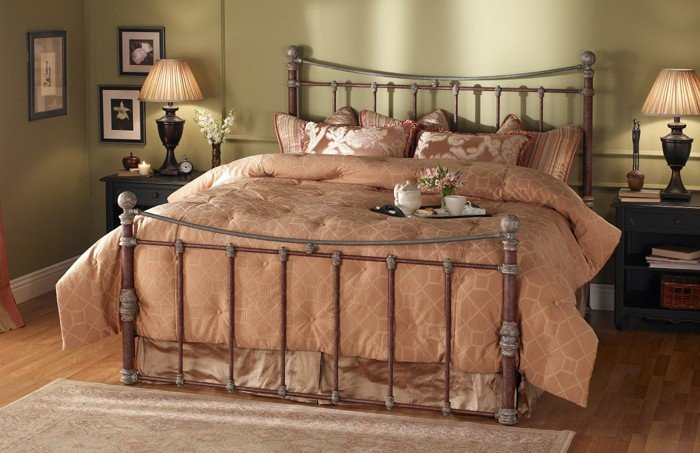 Free Curbside Delivery. Hand-Forged in the U.S.A. Shown in Textured Two-Tone Azur Merlot finish. #bed
