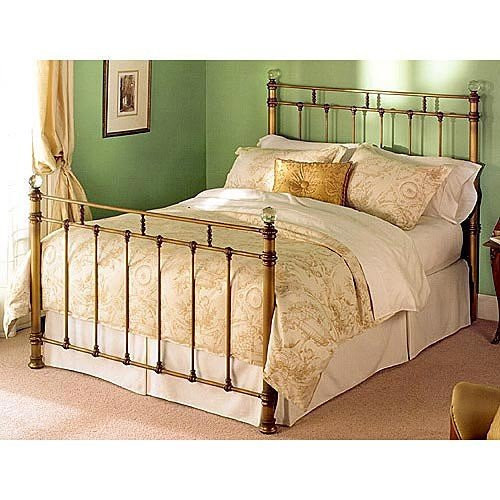 Free Curbside Delivery. Hand-Forged in the U.S.A. Shown in Aged Brass finish. #bed