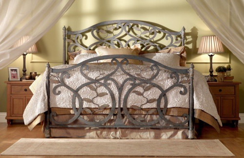 Free Curbside Delivery. Hand-Forged in the U.S.A. Shown in Textured Copper Moss finish. #bed