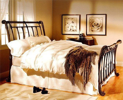 Free Curbside Delivery. Hand-Forged in the U.S.A. Shown in Old Copper finish. #bed