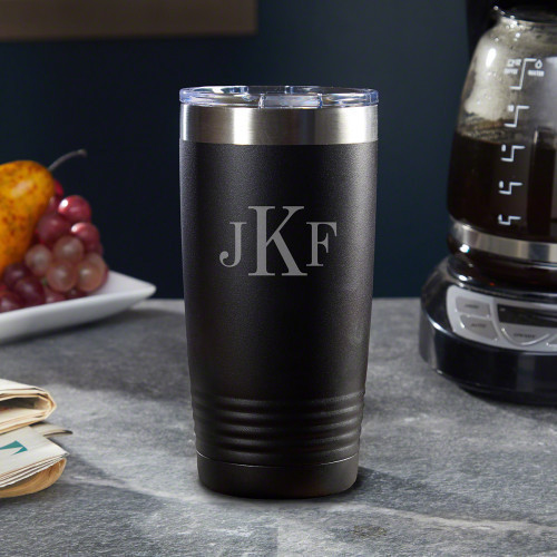Do you drink hot or cold drinks? If the answer is both, you must check out our Classic Monogram stainless steel custom Yeti-style tumbler. Constructed from steadfast 18/8 stainless steel, these personalized travel mugs will keep your favorite beverages s #%20