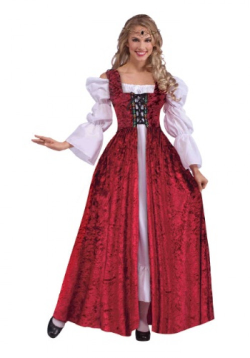Renaissance fair time? This Women's Medieval Laced Gown Costume has you covered from head to toe! #lace