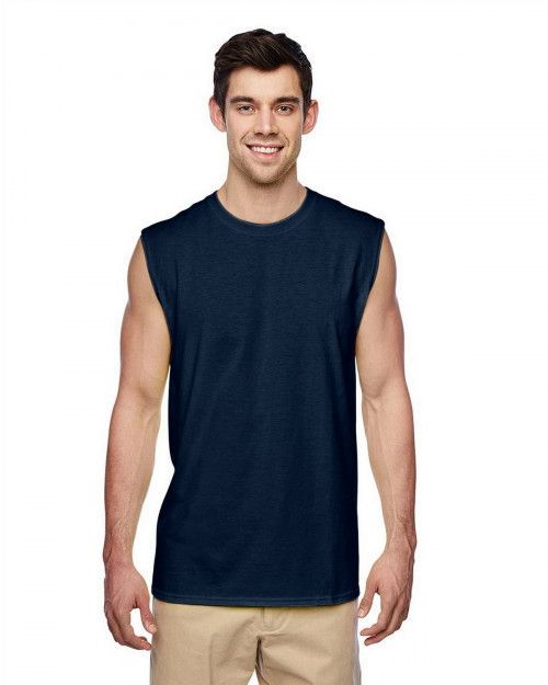 Jerzees 29SR Men's Sleeveless Shooter T-Shirt - J. Navy - S #sleeveless